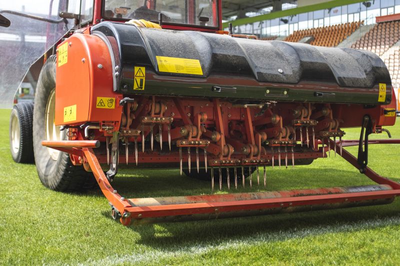 Commercial Grass Aeration
